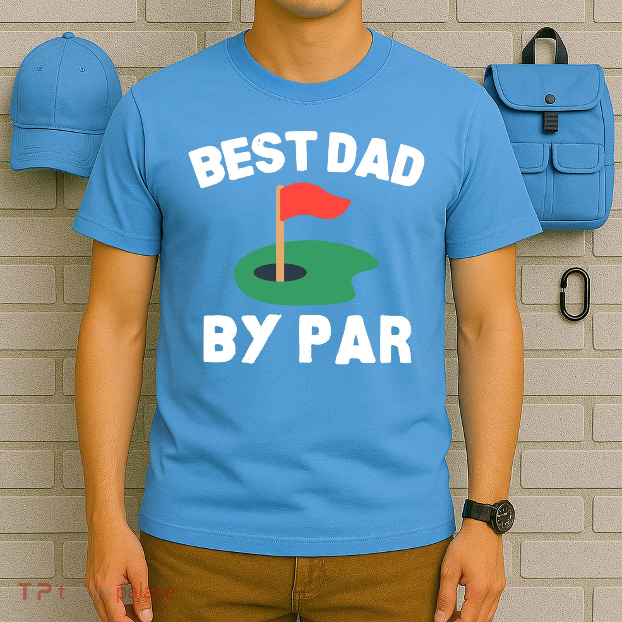 Best Dad By Par Golf Humor Father Gift T-Shirt