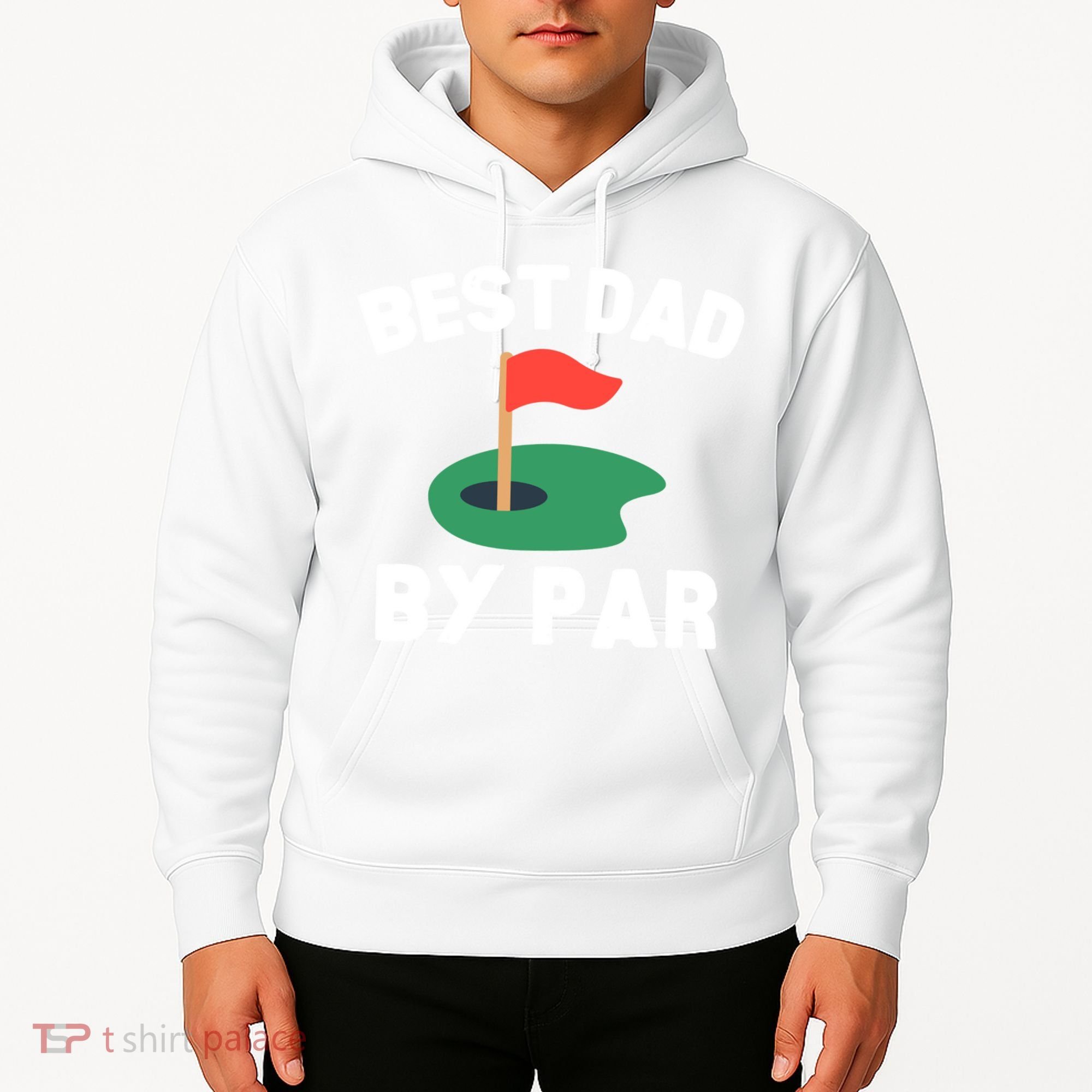 Best Dad By Par Golf Humor Father Gift Hoodie