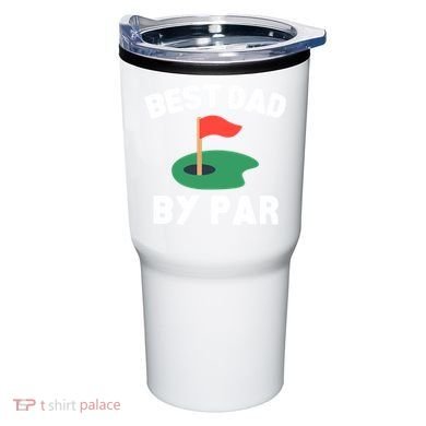 Best Dad By Par Golf Humor Father Gift Tumbler