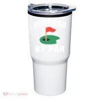 Best Dad By Par Golf Humor Father Gift Tumbler thumb 0