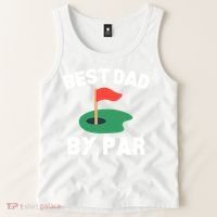 Best Dad By Par Golf Humor Father Gift Tank Top thumb 2
