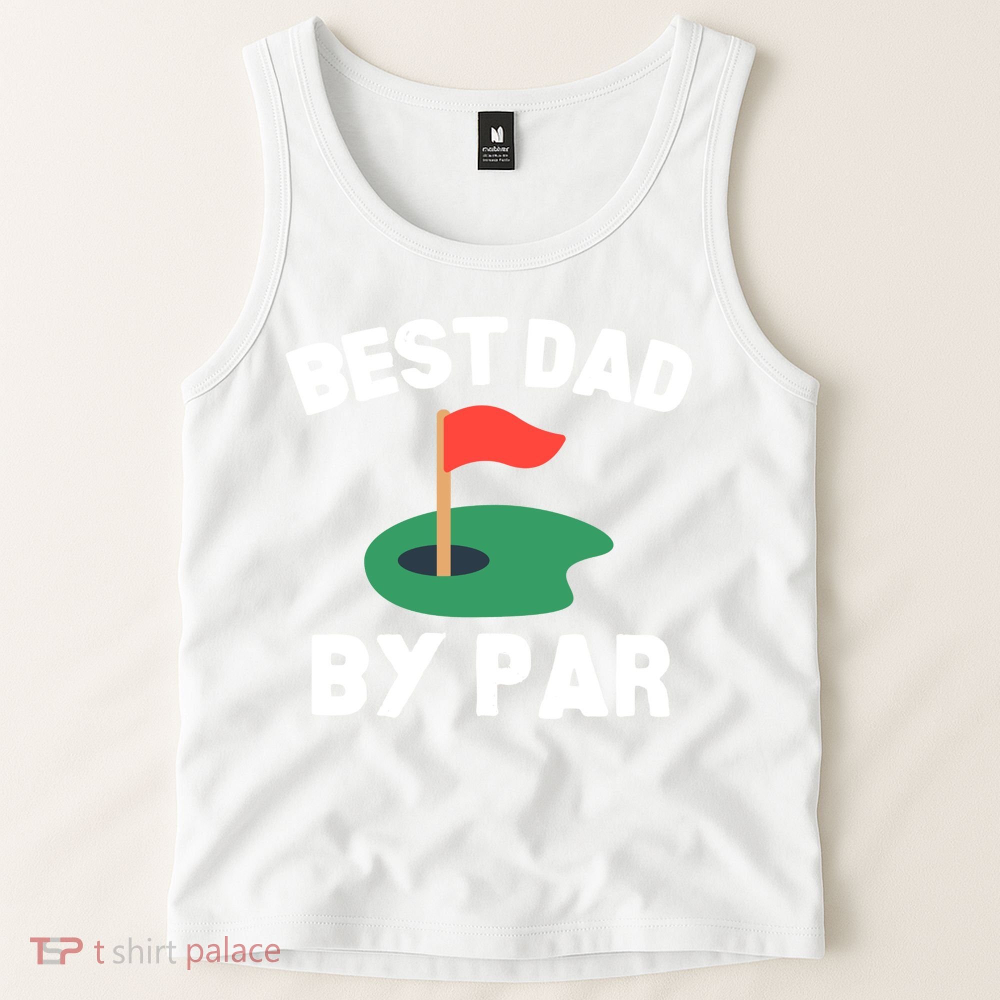 Best Dad By Par Golf Humor Father Gift Tank Top