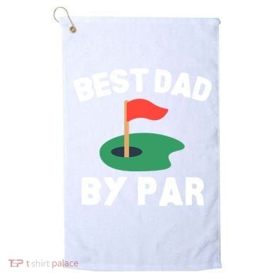 Best Dad By Par Golf Humor Father Gift Golf Towel