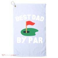 Best Dad By Par Golf Humor Father Gift Golf Towel thumb 0