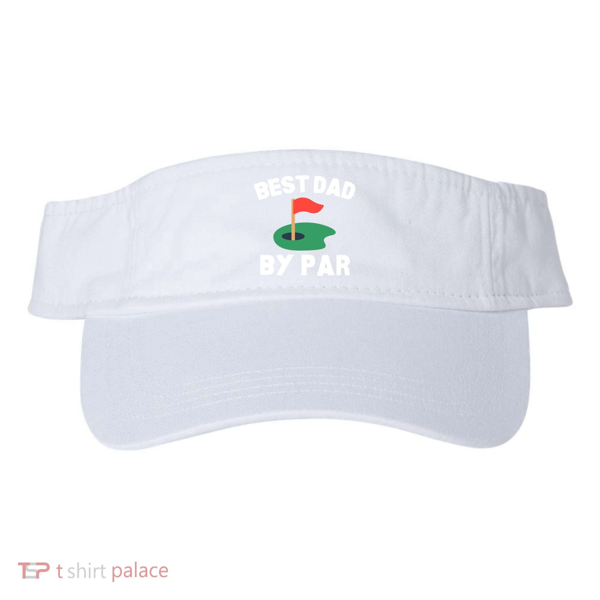 Best Dad By Par Golf Humor Father Gift Visor