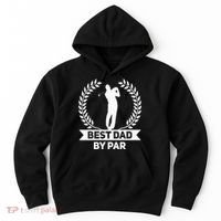 Best Dad By Par Golf Fathers Day Golfing Hoodie thumb 0