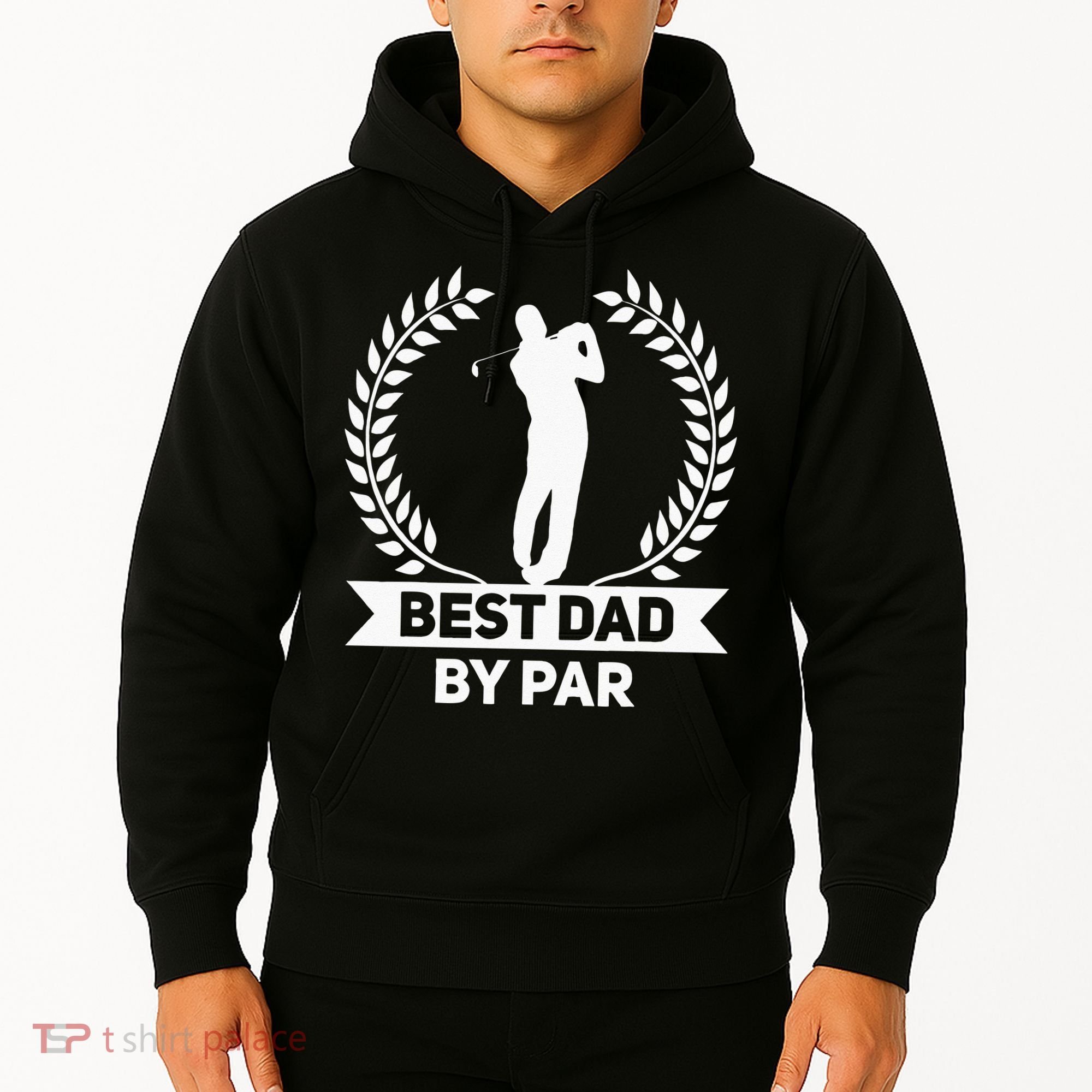 Best Dad By Par Golf Fathers Day Golfing Hoodie