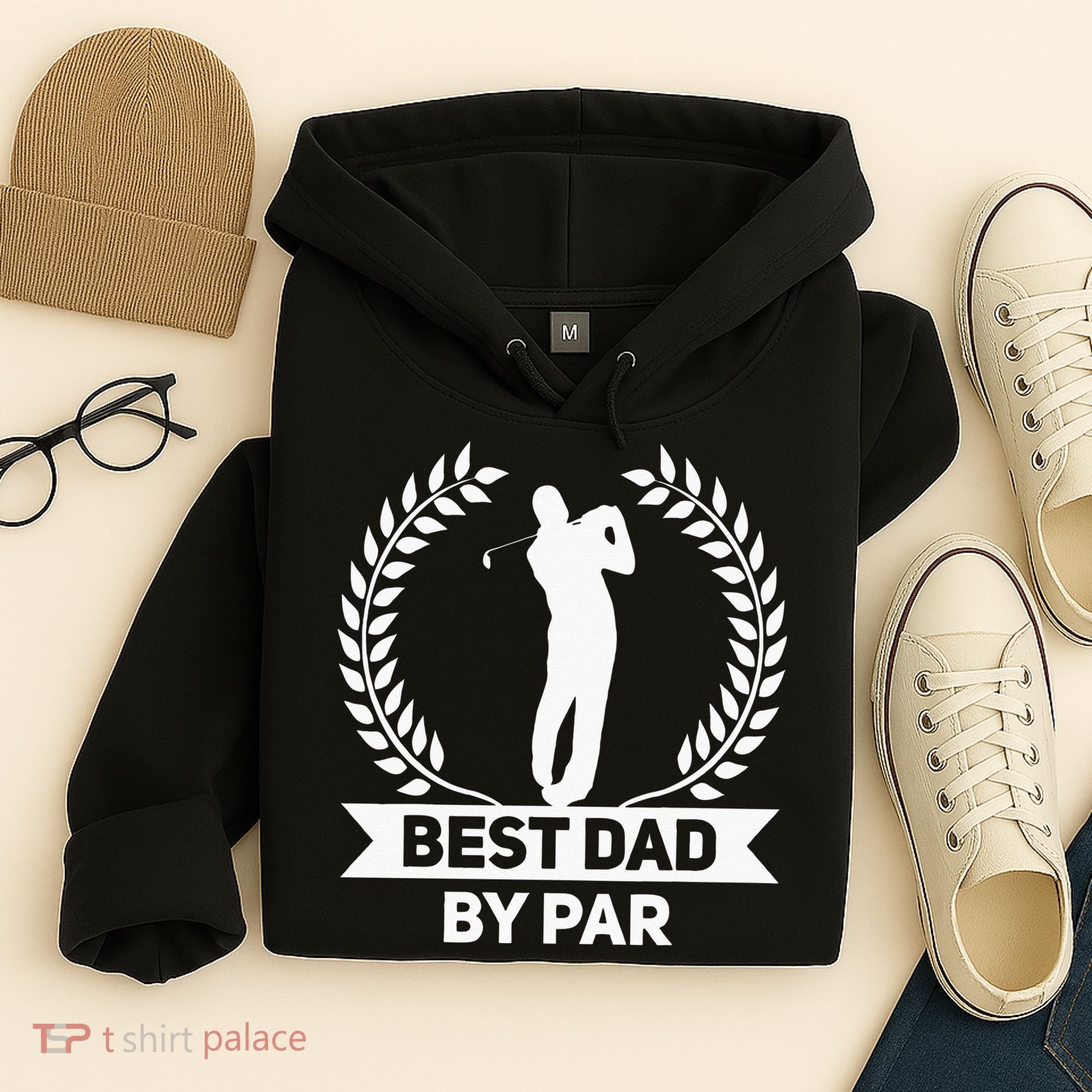 Best Dad By Par Golf Fathers Day Golfing Hoodie