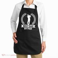 Best Dad By Par Golf Fathers Day Golfing Apron thumb 2