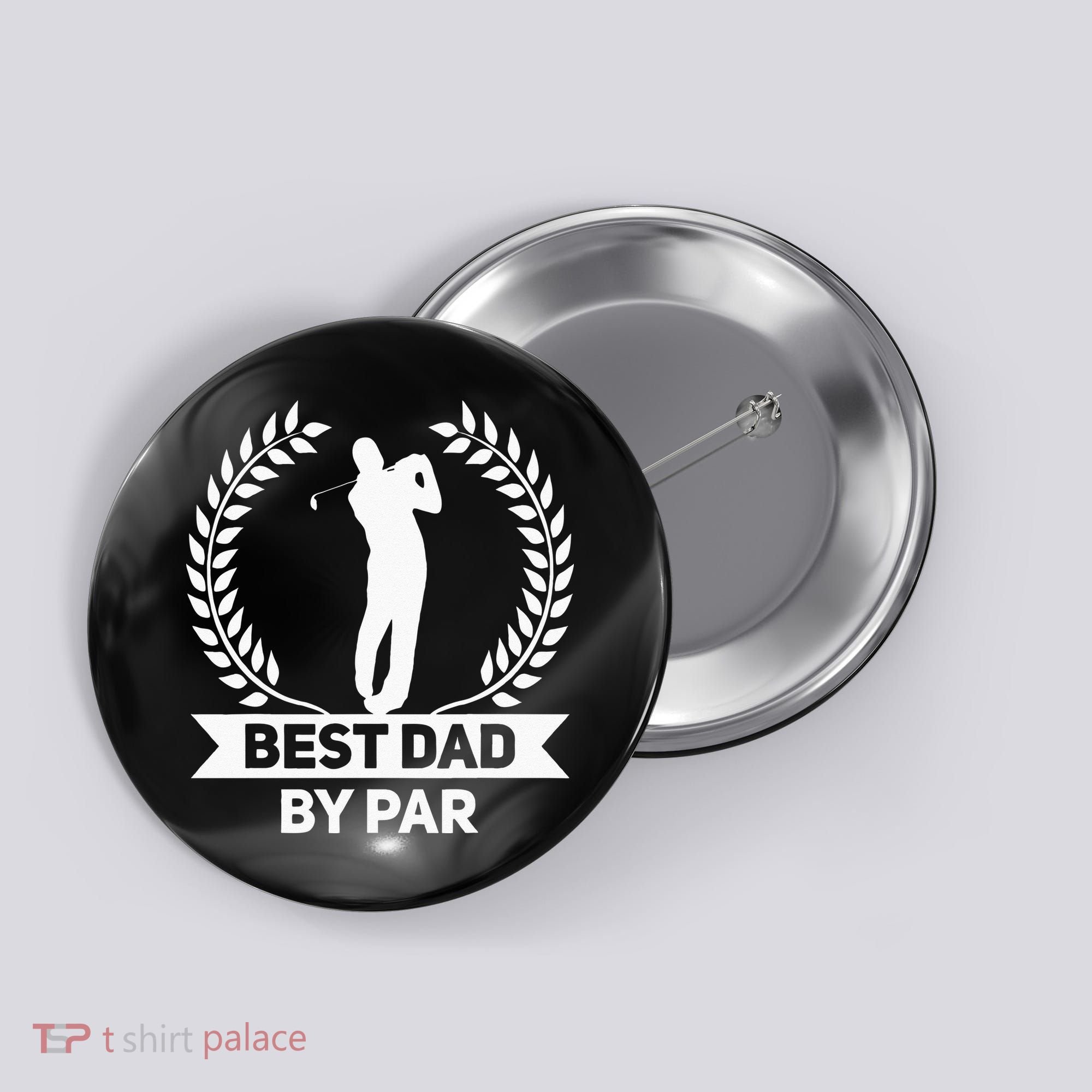 Best Dad By Par Golf Fathers Day Golfing Button