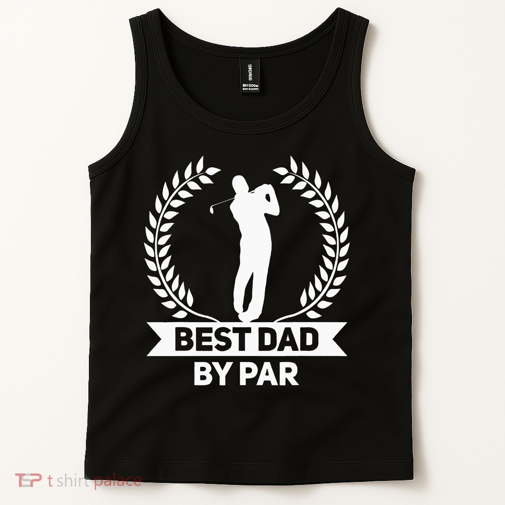 Best Dad By Par Golf Fathers Day Golfing Tank Top