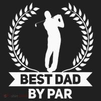 Best Dad By Par Golf Fathers Day Golfing Golf Towel thumb 3