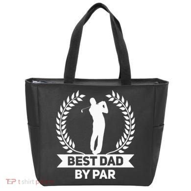 Best Dad By Par Golf Fathers Day Golfing Tote Bag