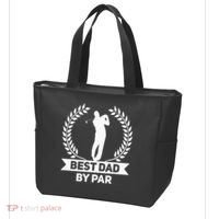 Best Dad By Par Golf Fathers Day Golfing Tote Bag thumb 3