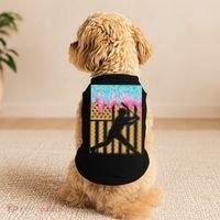 Baseball Drip Bat Boy Dripping Ice Cream American Flag Doggie Tank thumb 2