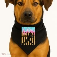 Baseball Drip Bat Boy Dripping Ice Cream American Flag USA-Made Doggie Bandana thumb 1