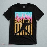 Baseball Drip Bat Boy Dripping Ice Cream American Flag T-Shirt thumb 5