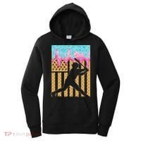 Baseball Drip Bat Boy Dripping Ice Cream American Flag Women's Hoodie thumb 0