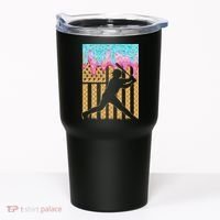 Baseball Drip Bat Boy Dripping Ice Cream American Flag Tumbler thumb 0