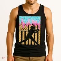Baseball Drip Bat Boy Dripping Ice Cream American Flag Tank Top thumb 3