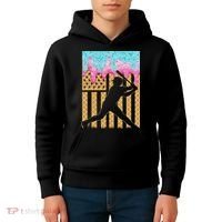 Baseball Drip Bat Boy Dripping Ice Cream American Flag Kids Hoodie thumb 4