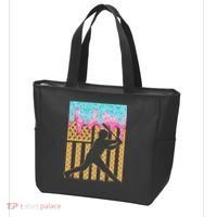 Baseball Drip Bat Boy Dripping Ice Cream American Flag Tote Bag thumb 3