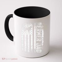 Bernese Dad Berner Mountain Dad American Us Flag Dog Coffee Mug thumb 0
