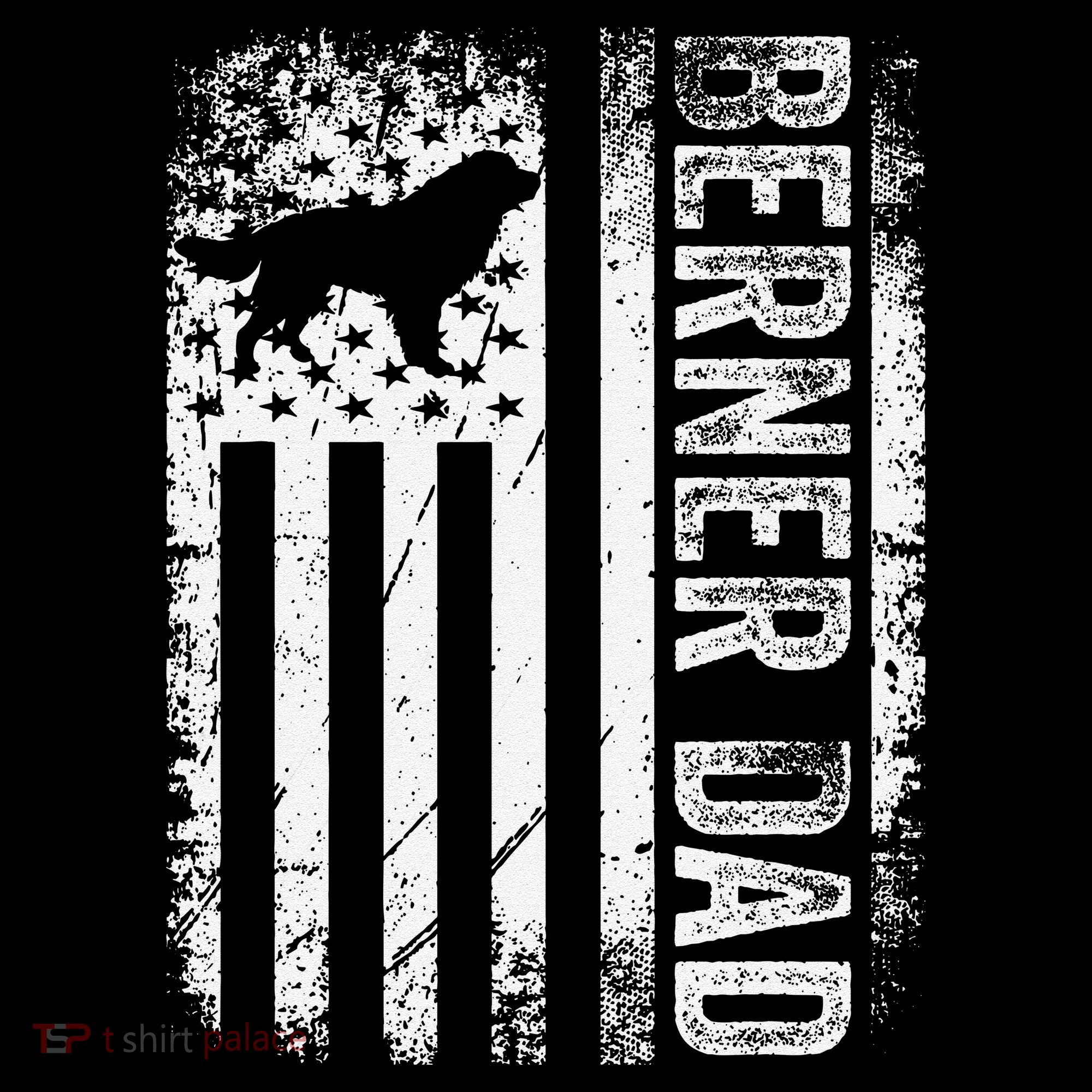 Bernese Dad Berner Mountain Dad American Us Flag Dog Coffee Mug