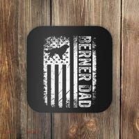 Bernese Dad Berner Mountain Dad American Us Flag Dog Coaster thumb 0