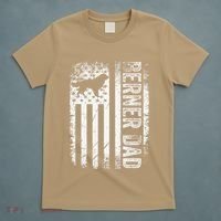Bernese Dad Berner Mountain Dad American Us Flag Dog T-Shirt thumb 5