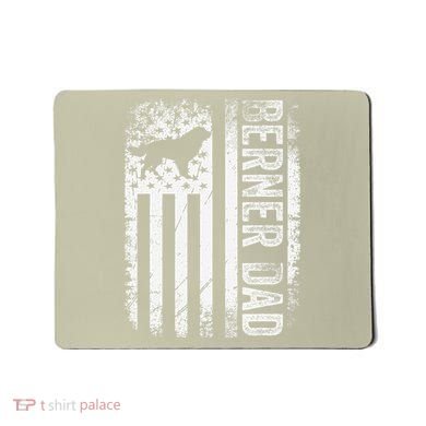 Bernese Dad Berner Mountain Dad American Us Flag Dog Mousepad