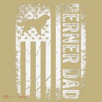 Bernese Dad Berner Mountain Dad American Us Flag Dog Mousepad thumb 1