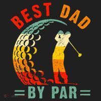 Best Dad By Par Funny Golf Daddy Fathers Day US Flag Gifts Tumbler thumb 3