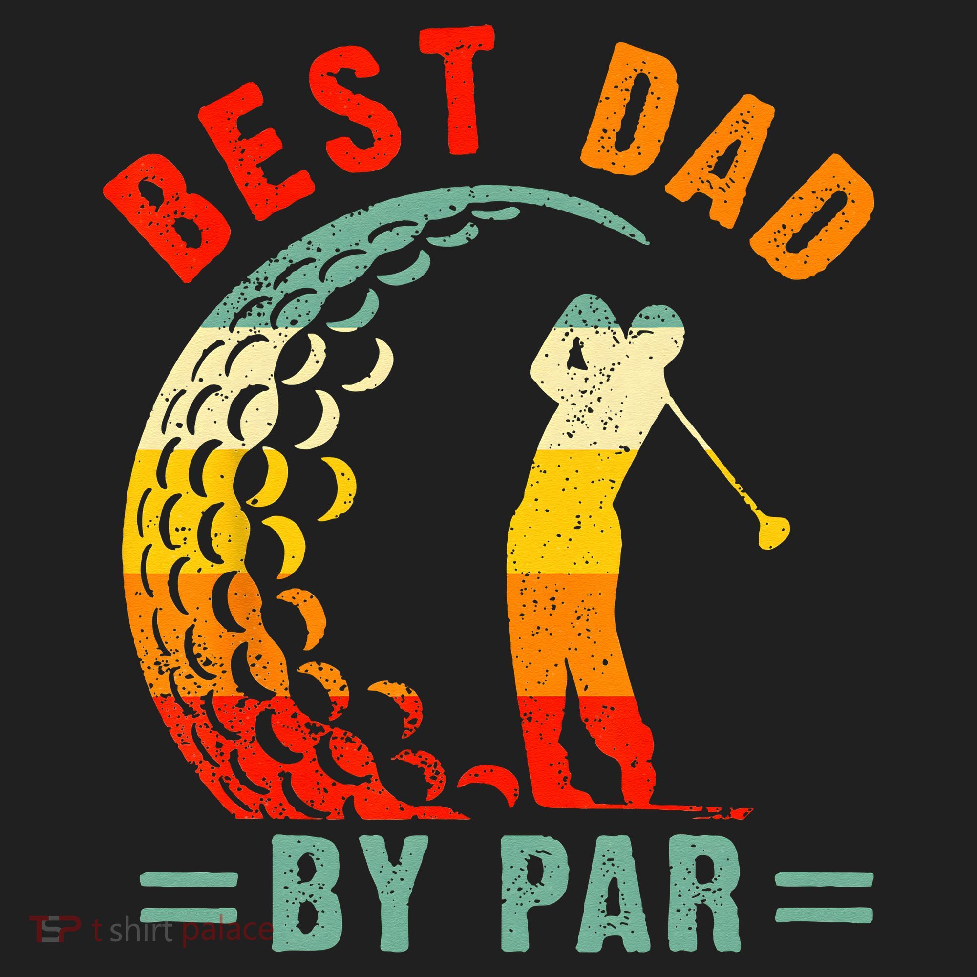 Best Dad By Par Funny Golf Daddy Fathers Day US Flag Gifts Tumbler