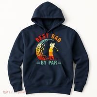 Best Dad By Par Funny Golf Daddy Fathers Day US Flag Gifts Hoodie thumb 0