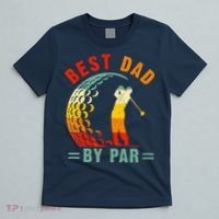 Best Dad By Par Funny Golf Daddy Fathers Day US Flag Gifts T-Shirt thumb 5