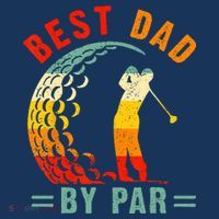 Best Dad By Par Funny Golf Daddy Fathers Day US Flag Gifts Beanie thumb 2