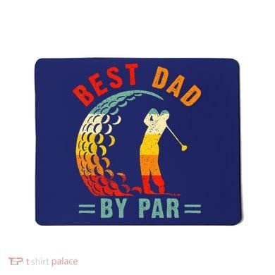 Best Dad By Par Funny Golf Daddy Fathers Day US Flag Gifts Mousepad