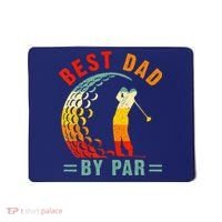 Best Dad By Par Funny Golf Daddy Fathers Day US Flag Gifts Mousepad thumb 0