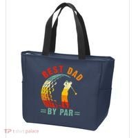 Best Dad By Par Funny Golf Daddy Fathers Day US Flag Gifts Tote Bag thumb 3