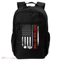 Best Dad By Par Funny Golf Daddy Fathers Day US Flag Gifts Backpack thumb 0