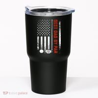 Best Dad By Par Funny Golf Daddy Fathers Day US Flag Gifts Tumbler thumb 0
