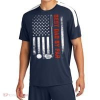 Best Dad By Par Funny Golf Daddy Fathers Day US Flag Gifts Sport-Tek Competitor United Soccer Jersey thumb 0