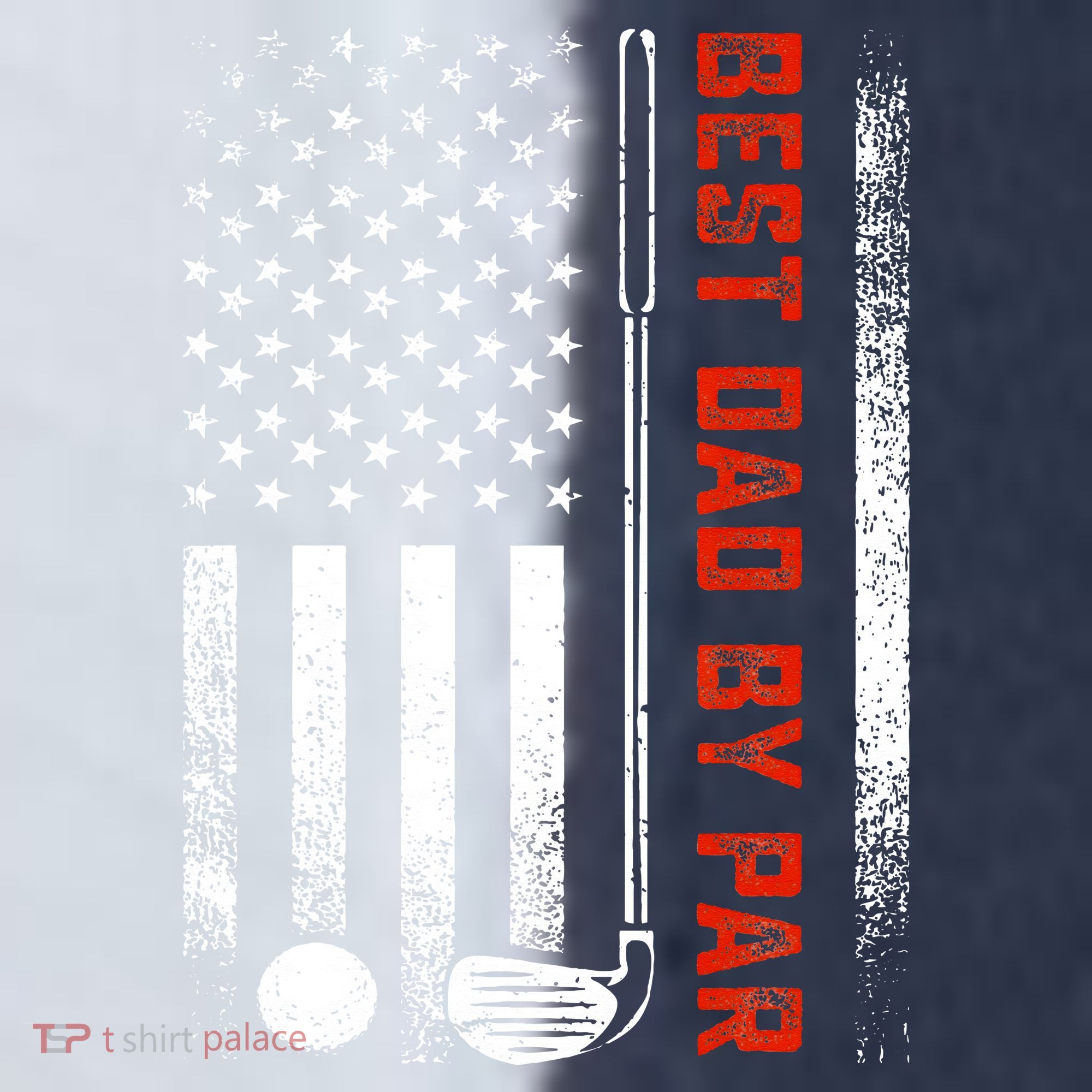 Best Dad By Par Funny Golf Daddy Fathers Day US Flag Gifts Sport-Tek Competitor United Soccer Jersey