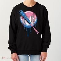 Baseball Drip Bat softball and Baseball sport Player Gift Women's Sweatshirt thumb 0