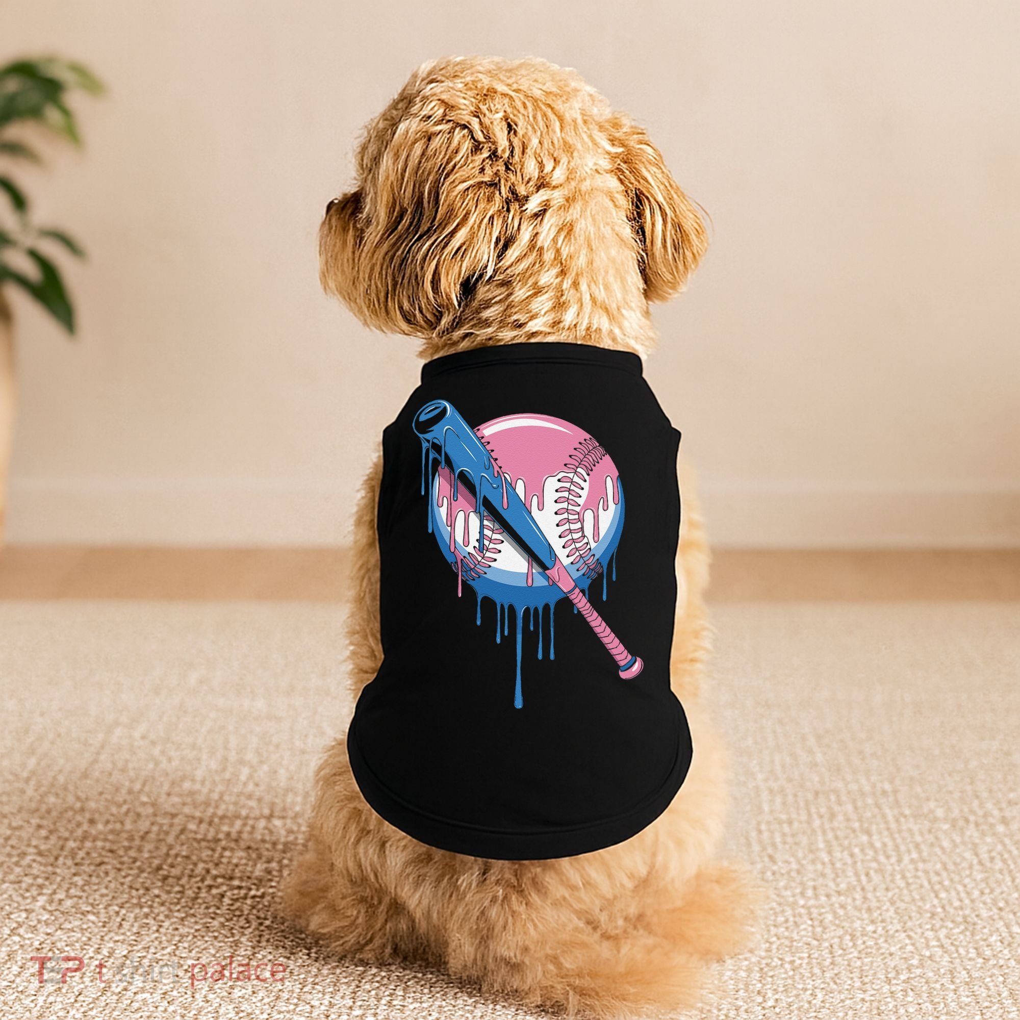 Baseball Drip Bat softball and Baseball sport Player Gift Doggie Tank