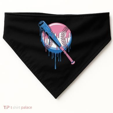 Baseball Drip Bat softball and Baseball sport Player Gift USA-Made Doggie Bandana