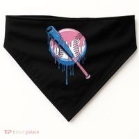 Baseball Drip Bat softball and Baseball sport Player Gift USA-Made Doggie Bandana thumb 0