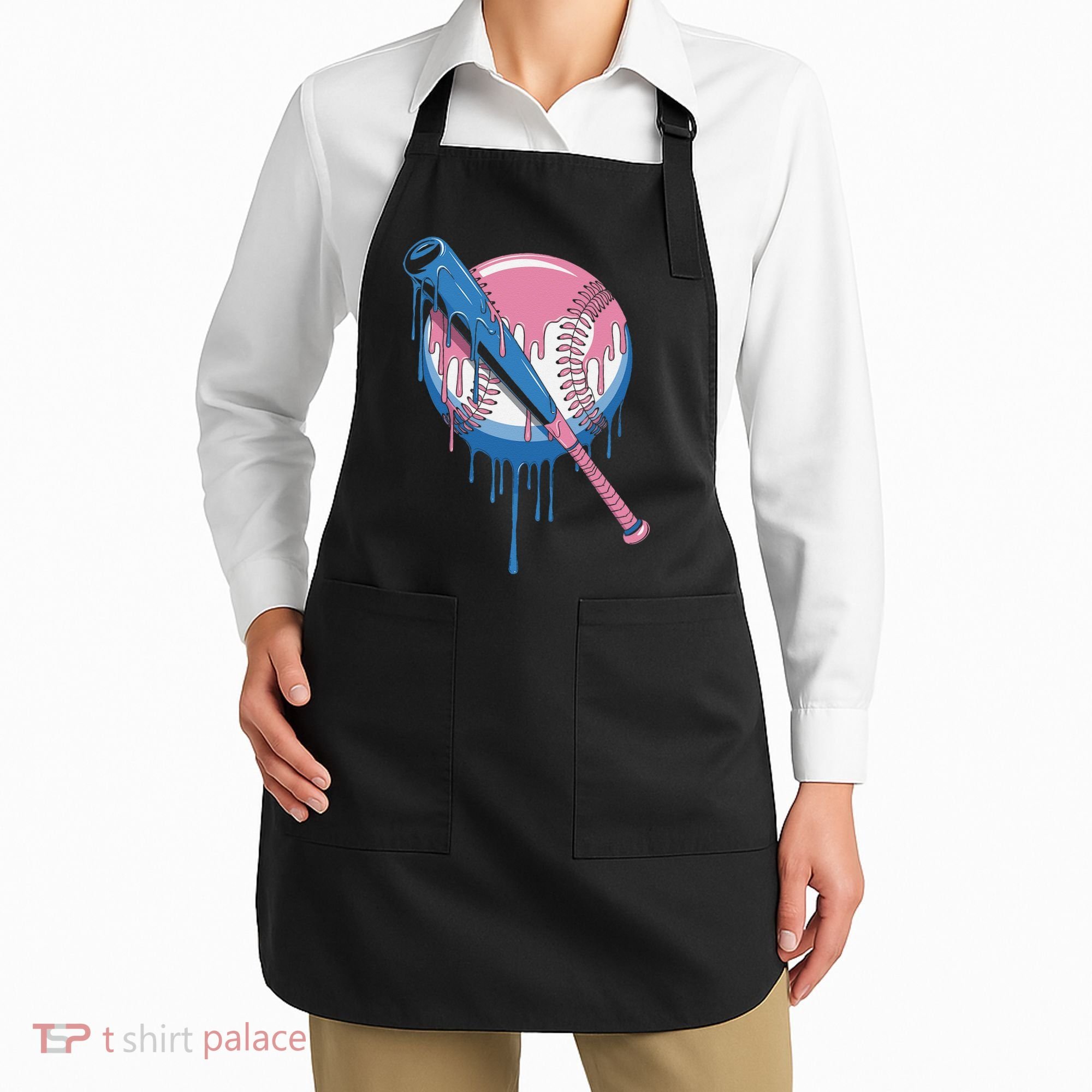 Baseball Drip Bat softball and Baseball sport Player Gift Apron
