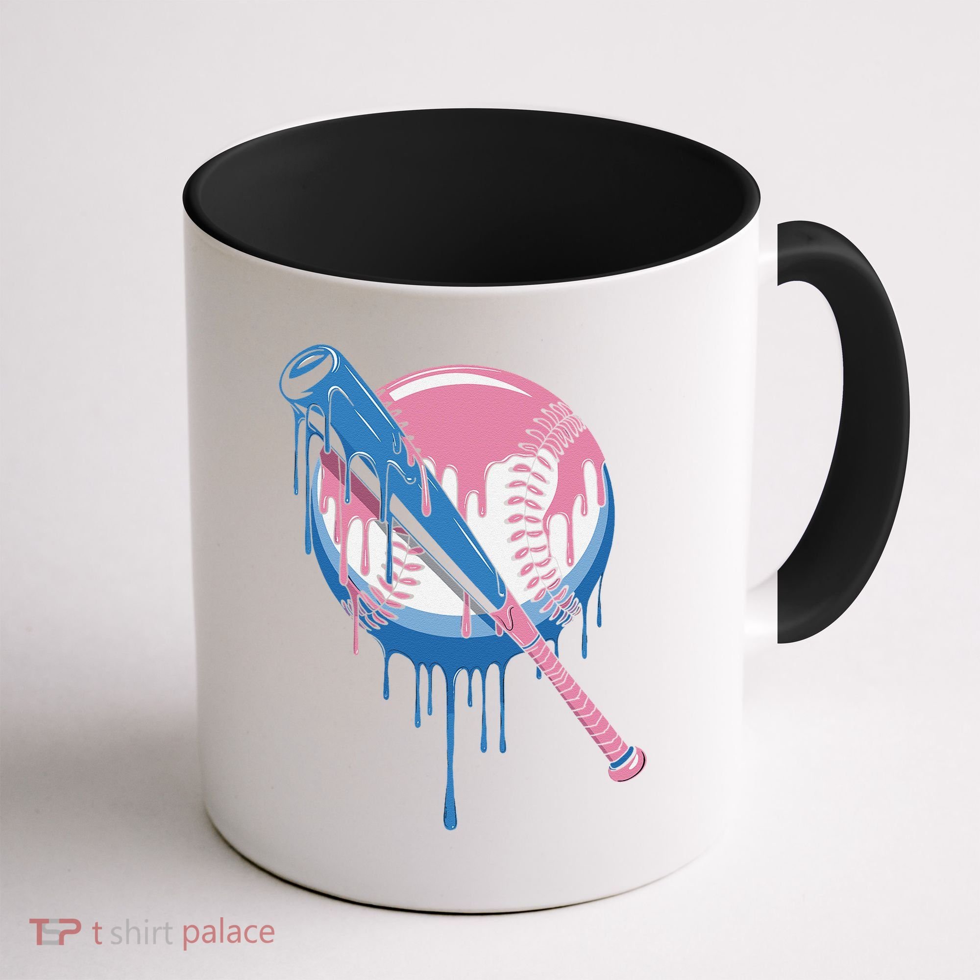 Baseball Drip Bat softball and Baseball sport Player Gift Coffee Mug